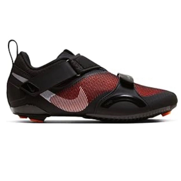 Nike SuperRep Cycle Women’s Size 10 Black Hyper Crimson Training Shoes - Picture 1 of 8